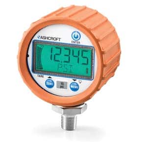 Image of DG25 with orgne protective boot with link to digital gauges